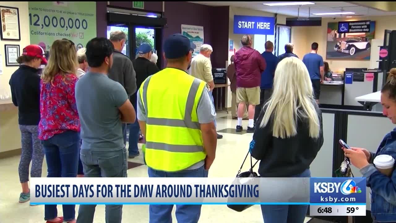 Busiest Days At Dmv Field Offices Expected Around Thanksgiving Holiday