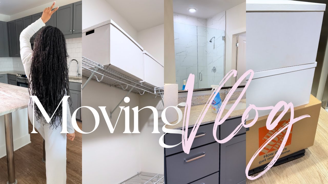 MOVING VLOG 1 | Empty Apartment Tour, Unpacking, Declutter with Me ...