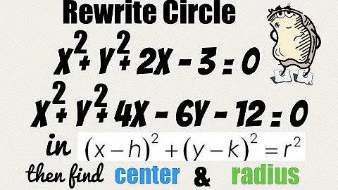 Identifying the center and radius to graph a circle given its equation in general form: basic ￼