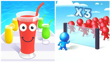 🔥 Juice Run 🍸 VS Mob Control ! 💣