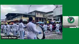 Desfile cívico por los 124 años de fundación de Puyo