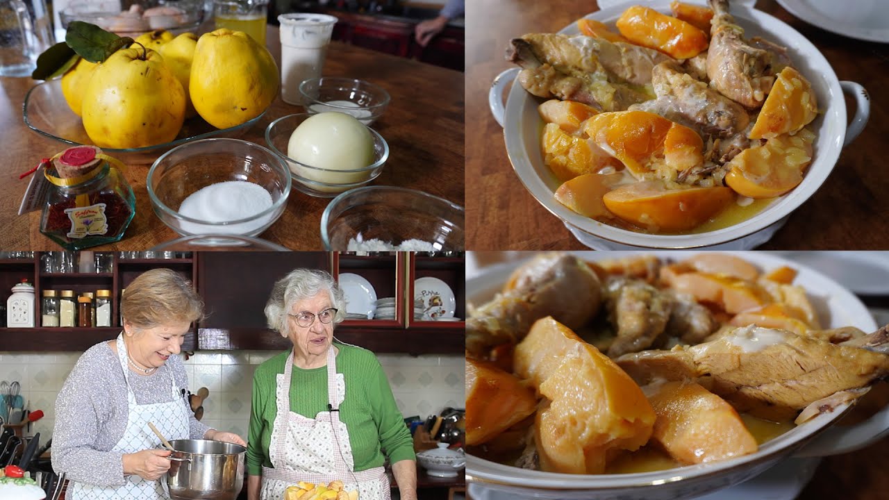 Piletina sa dunjama - Gunje zapržene - recept iz 19.veka