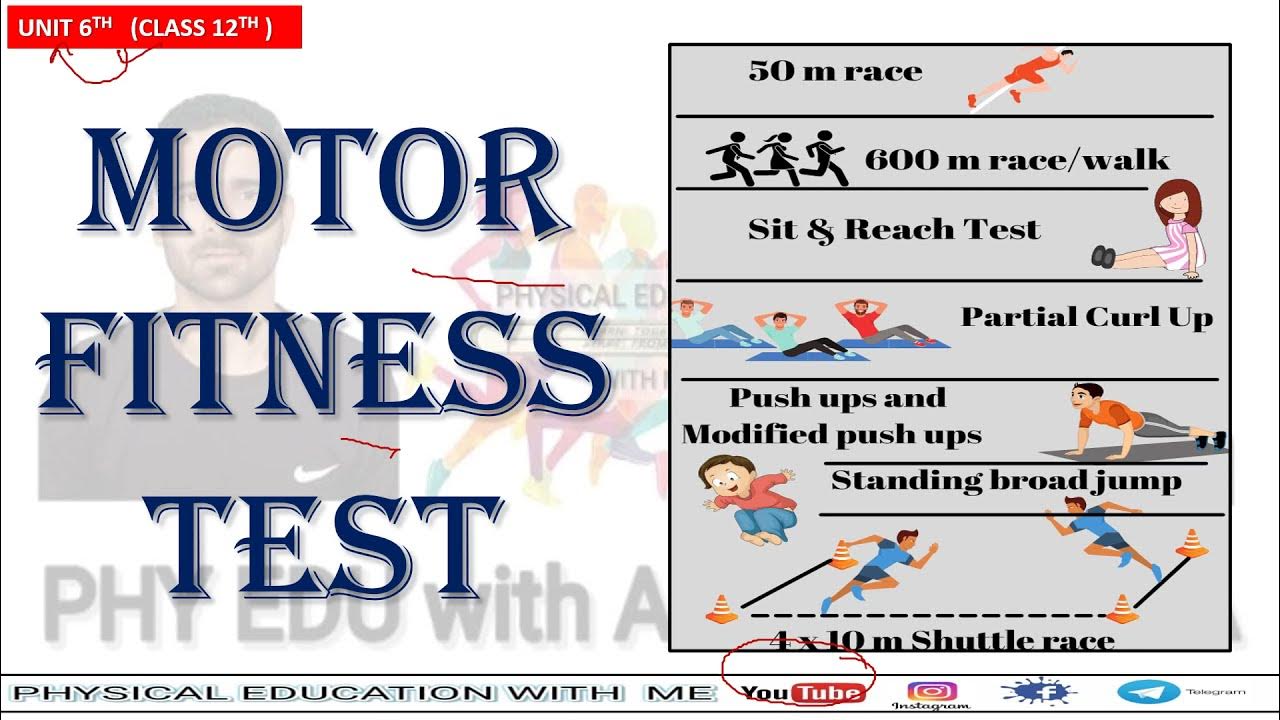 class 12 physical education project on motor fitness test