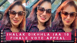 Sriti Jha Instagram Live Finale Vote Appeal Jhalak Dikhhla Jaa 10