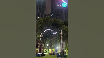 Tesla coil dance performance in China