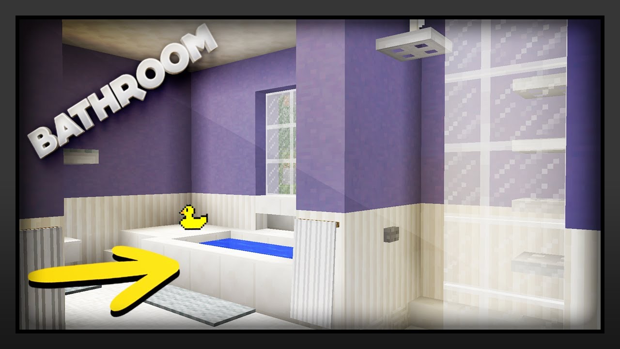  Minecraft  How To Make A Bathroom  YouTube