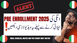 MBBS in Italy 2025 | What to Do Before Pre-Enrolment | Step-by-Step Guide for International Students