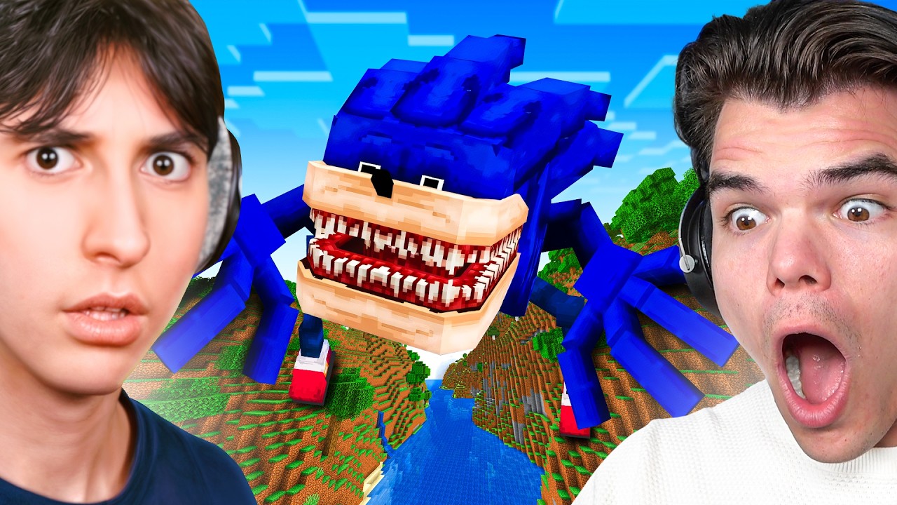 Я затроллил Bionic, играя за SHIN SONIC в Minecraft Manhunt!