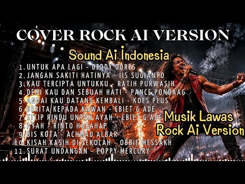 🔥 Musik Lawas Indonesia Versi Rock AI 🎸 Cover AI Viral Full Album Nostalgia