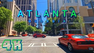 Atlanta Drive on a Sunny Spring Day Part 1\/3, Georgia USA 4K - UHD