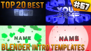 TOP 20 BEST Blender intro templates #67 (Free download)