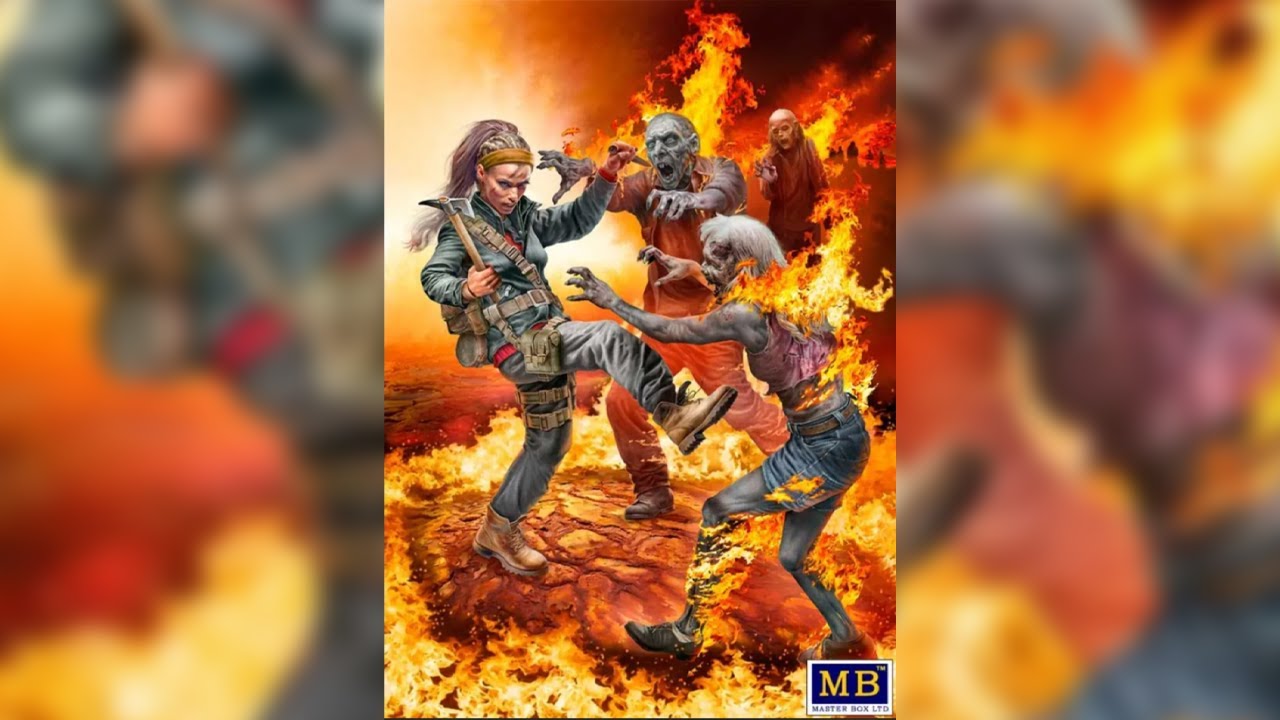 Masterbox 1:35 – Kit De Maquette Zombieland – Modèle Statique Pour Collectionneurs – Kit No. 4 (Peinture Et Colle Non Incluses)