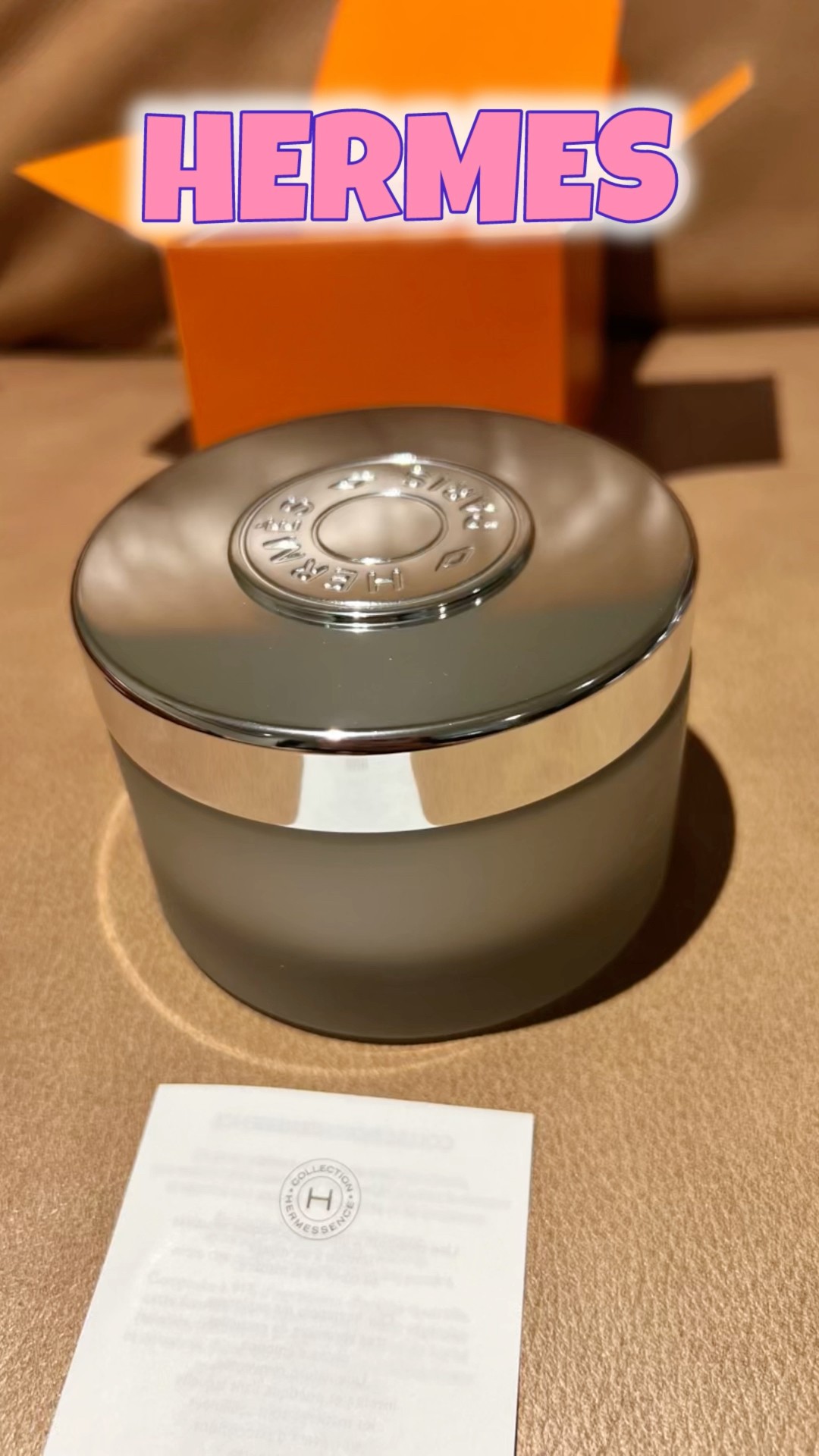 HERMÈS Hermessence MUSC PALLIDA perfumed body cream. #hermes