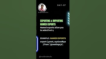 Dive into the Magic of ES6 Modules: Exporting & Importing #coding #100daysofcode #javascript #wwt