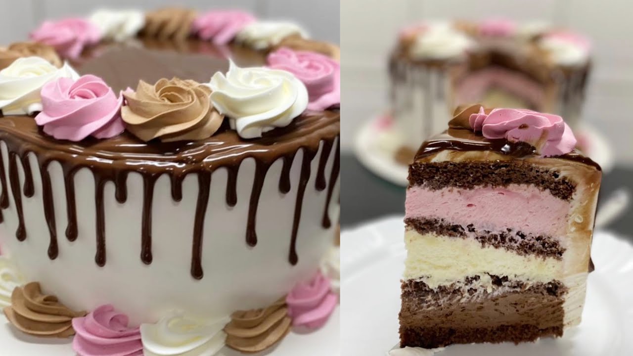 REFIZ UM DOS BOLOS DE MAIOR SUCESSO DO CANAL | BOLO MOUSSE NAPOLITANO