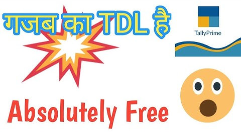 Tally Prime free TDL//Partywise Itemwise TDL in tally prime//