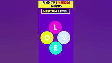 Find the HIDDEN Words in 3 Secs!