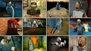 Granny game 1, 2, 3 all Death Endings 😱💀 || granny game || 📍🇮🇳