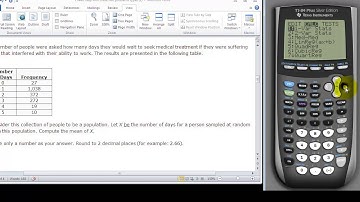 stat mean freqlist ti84
