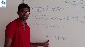 Torsion of elliptical bars - Solution using Saint Venant