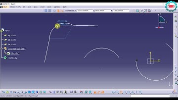 13. Profile, Circles and Arcs continued - CATIA Sketcher