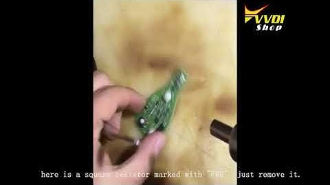 change VVDI BE key frequency between 315 MHZ and 433MHZ with PCB resistor vvdishop