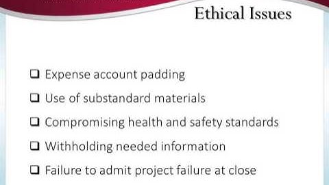 3   Project Management Ethics 4 Mins)