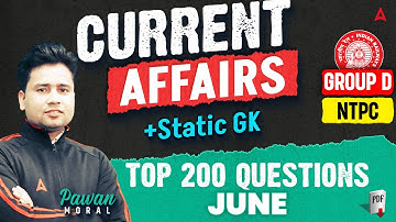 RRB Group D Current Affairs 2025 | Current Affairs Today | Railway Current Affairs 2025 | Pawan Sir