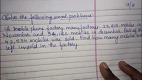 Josco School : MS pooja: class 5: maths: chapter-3 : part 4