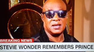 Stevie Wonder Talks About Prince