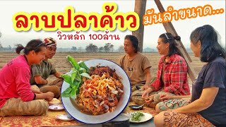 ลาบปลาค้าว หนองโค้ง ►Fishing lifestyle Ep.655