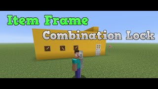 Item Frame Combination Lock- Redstone Tutorial