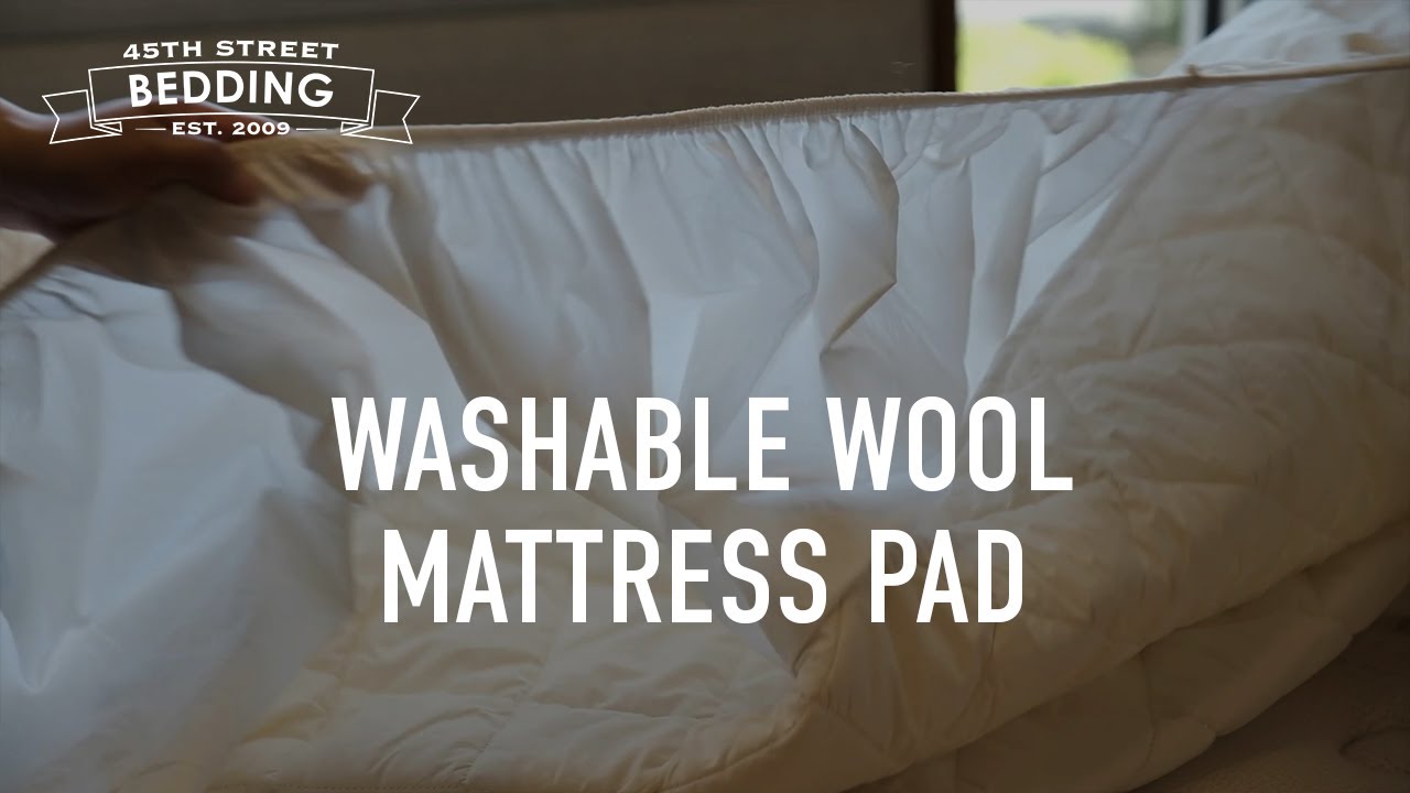 45th street bedding wool mattress pad