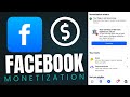 Facebook Page monetization process || Your page is earning money