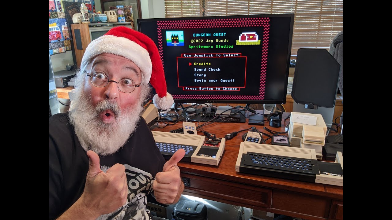 Mattel Aquarius Dungeon Quest - 1st Play - Retro 8bit Video Game - Retrogaming - Radofin - Gaming