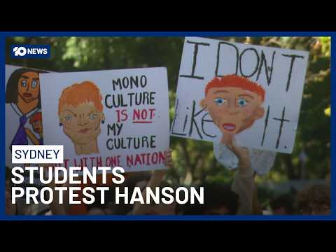 Hundreds Protest Against Pauline Hanson’s Party In Sydney | 10 News