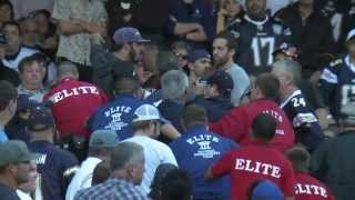 Nick Lachey FIGHT, gets booted from football game w/ audio