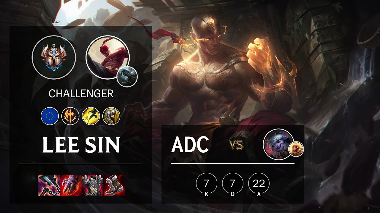 Lee Sin ADC vs Tristana - EUW Challenger Patch 11.12