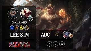 Lee Sin ADC vs Tristana - EUW Challenger Patch 11.12