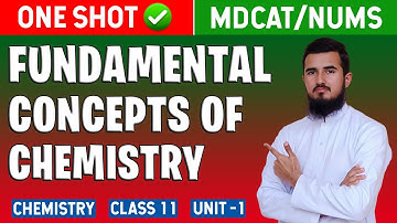 MDCAT | Fundamental Concepts Of Chemistry In ONE SHOT Video By Sir Samiullah | Chemistry Unit -1
