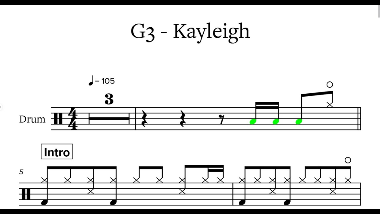 Kayleigh - Marillion  - Drumscore