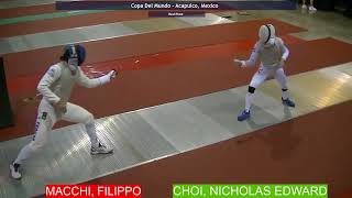 Acapulco World Cup 2023 SMF - L64 - Filippo Macchi ITA v Nicholas Edward Choi HKG