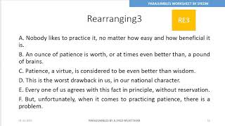 Parajumblers worksheet| Mr.A.Syed Muktthar