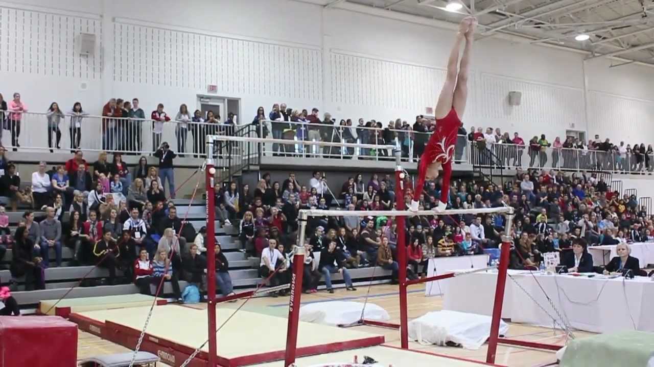 Shallon Olsen bronze uneven bars junior competition 2012 Elite Canada YouTube
