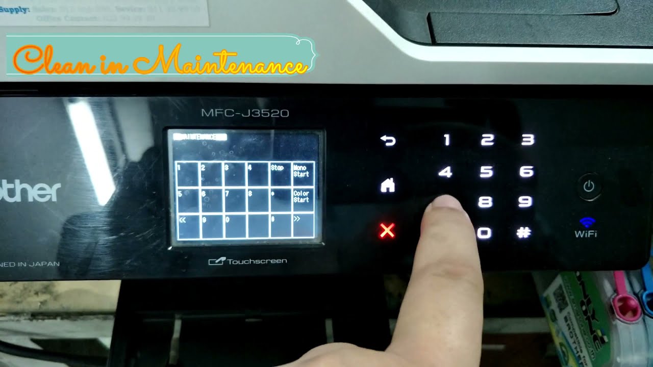 How to clean head on brother printer MFC3520 Khmer YouTube
