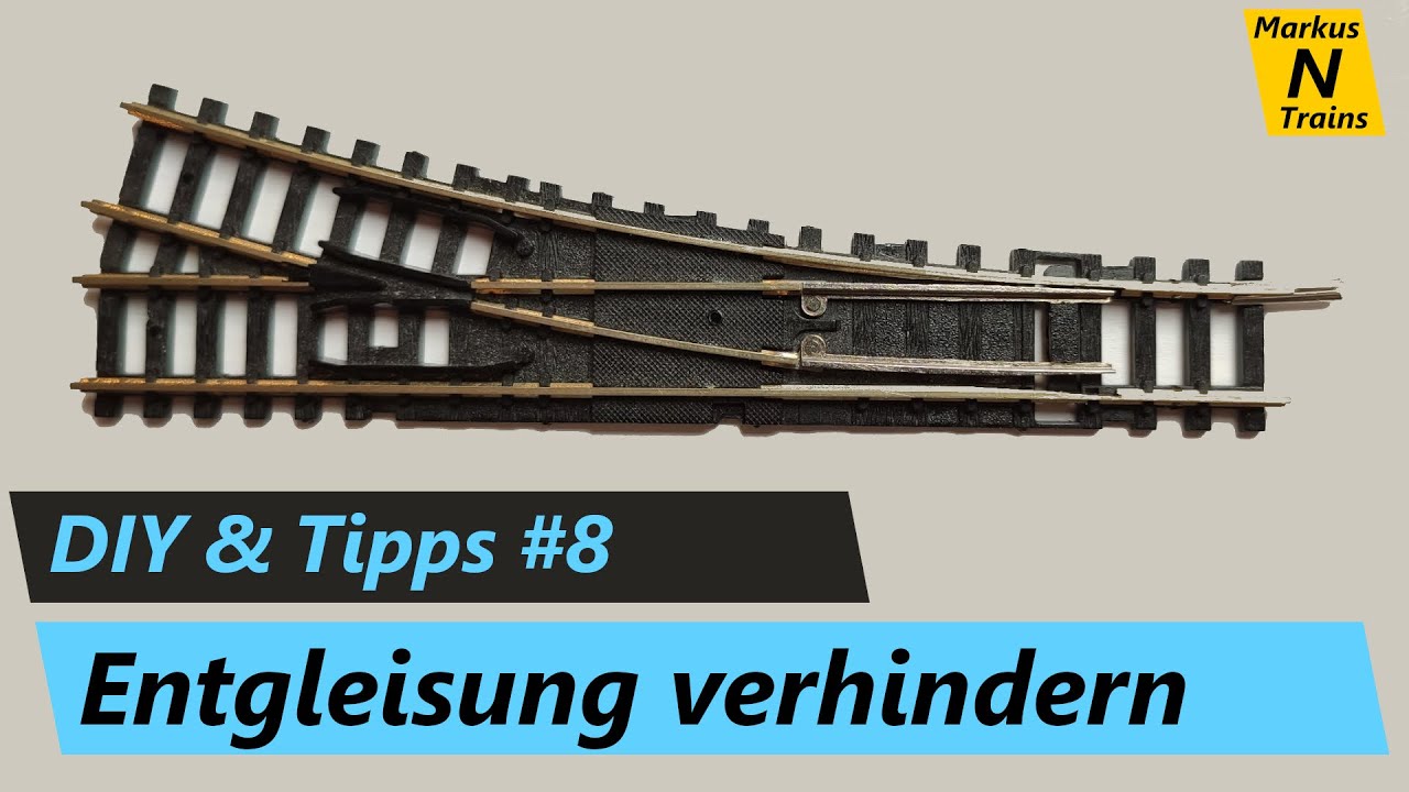 Entgleisungen verhindern bei Minitrix Weichen - DIY & Tipps Spur-N #8