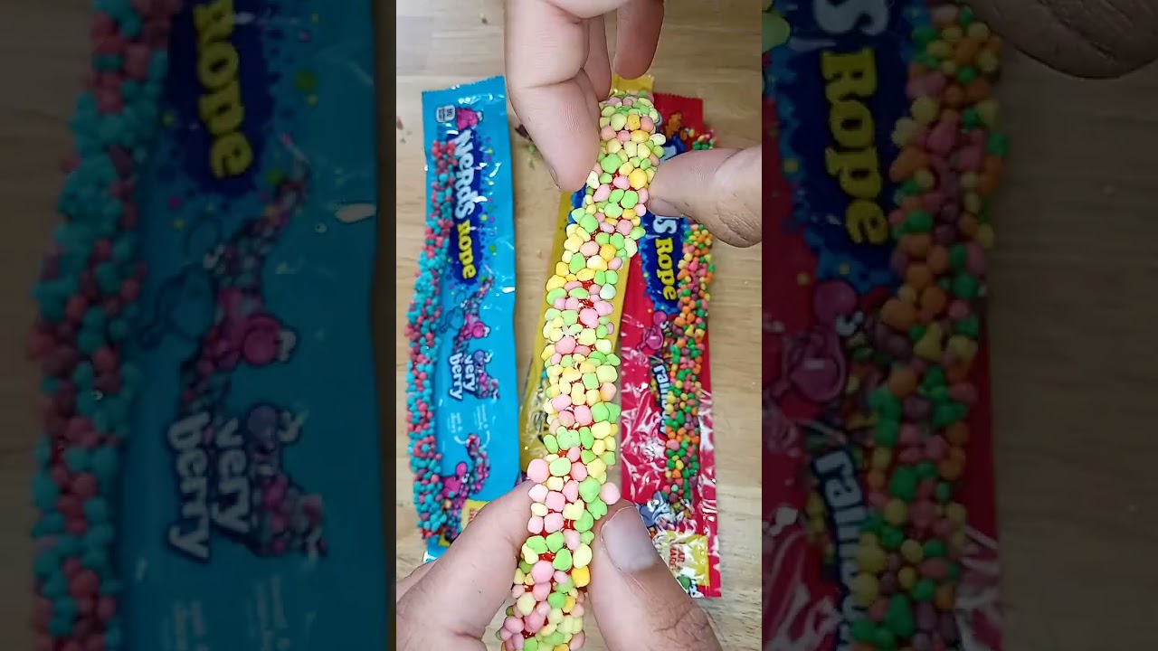 Nerds Rope Candy Rainbow Tropical And Very Berry 