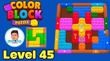 Color block puzzle 3d jam level 45 solution walkthrough