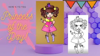 Princess Coloring Game - Princess of the Day - For Kids screenshot 1