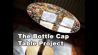 Beer Bottle Cap Table Tutorial Using Bottle Caps and Epoxy Resin screenshot 1